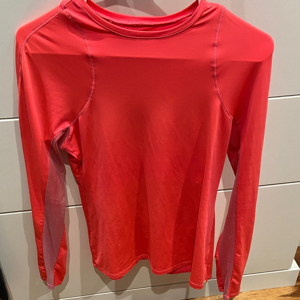 Lucky in Love Vibrant Red Long Sleeve Tee
